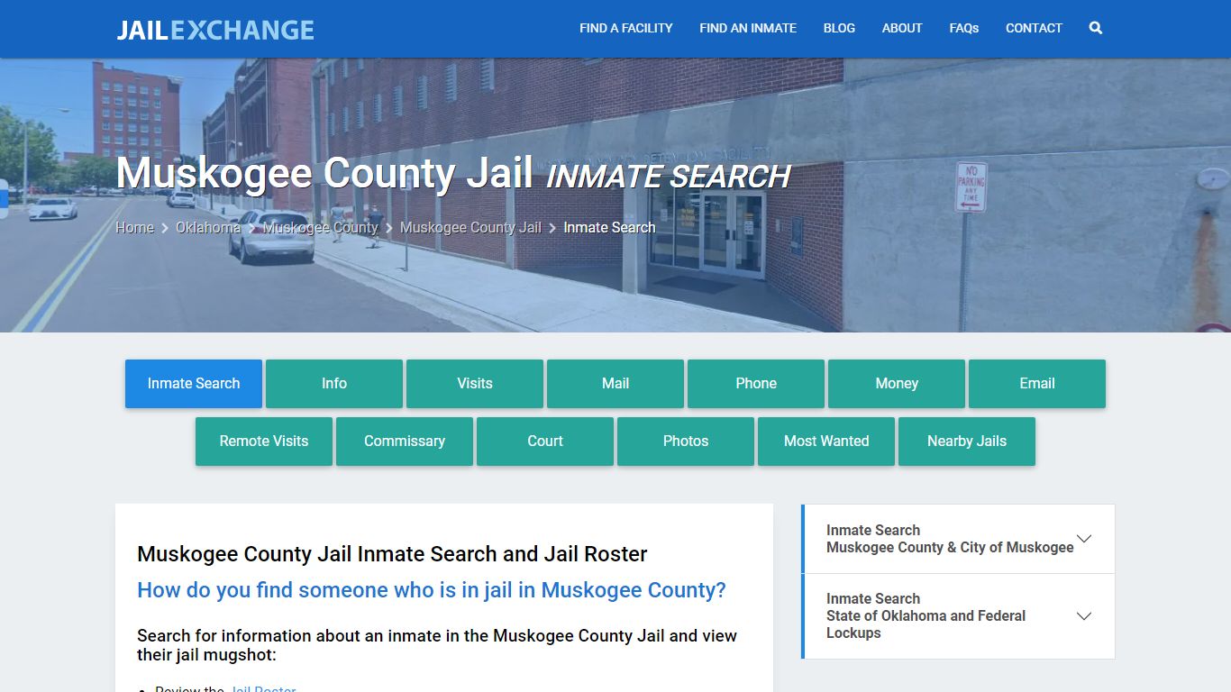 Inmate Search: Roster & Mugshots - Muskogee County Jail, OK